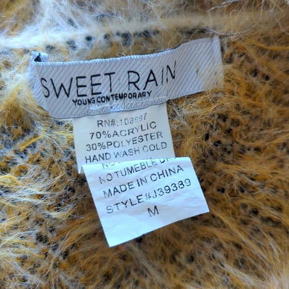 Sweet Rain Leopard Print Faux Fur Sweater - Picture 5 of 5